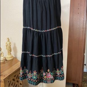 NWT Johnny Was Chandra Tiered Linen Skirt M
